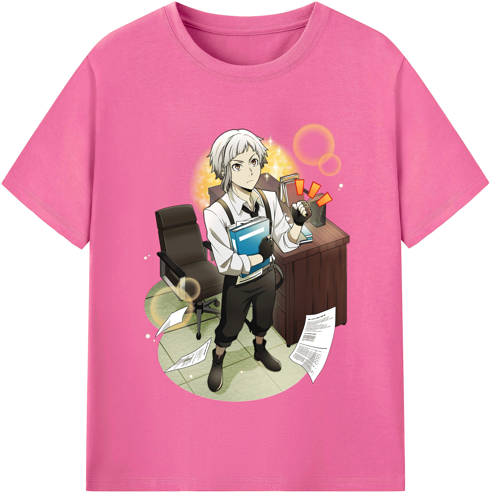 （画像用） 文豪ストレイドッグス Bungo Stray Dogs レディースカジュアルプリントTシャツ（綿100％）